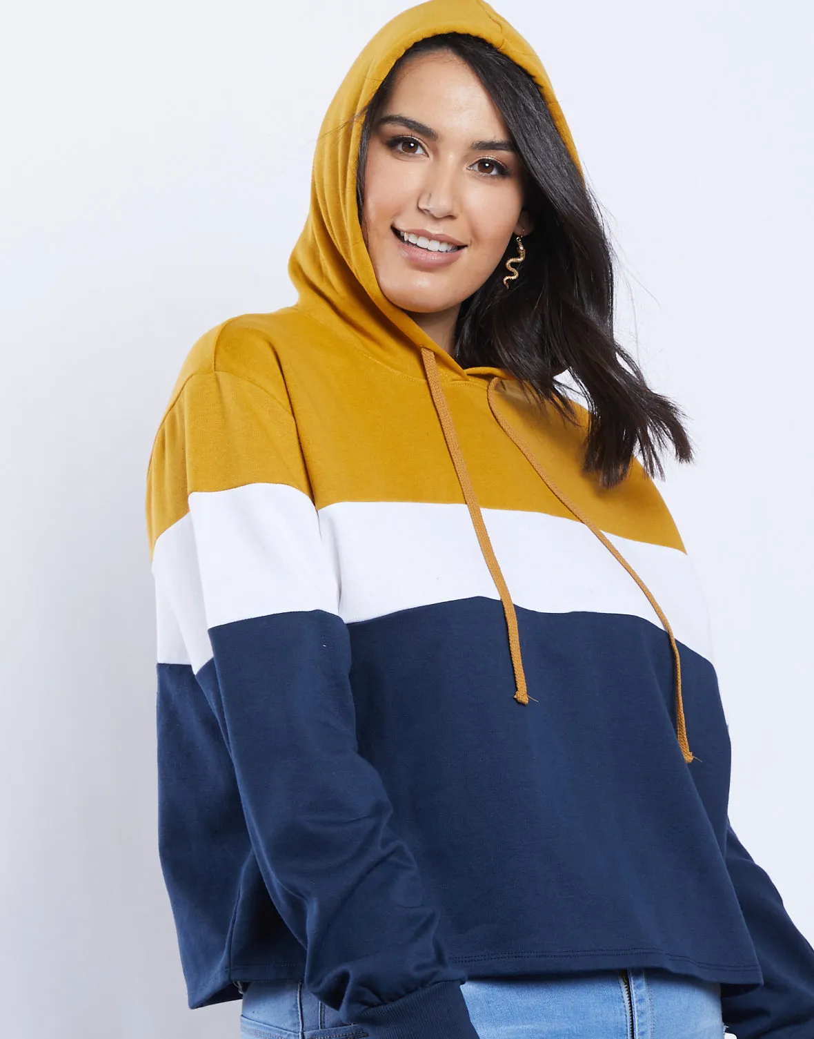 Plus Size Ava Colorblock Hoodie