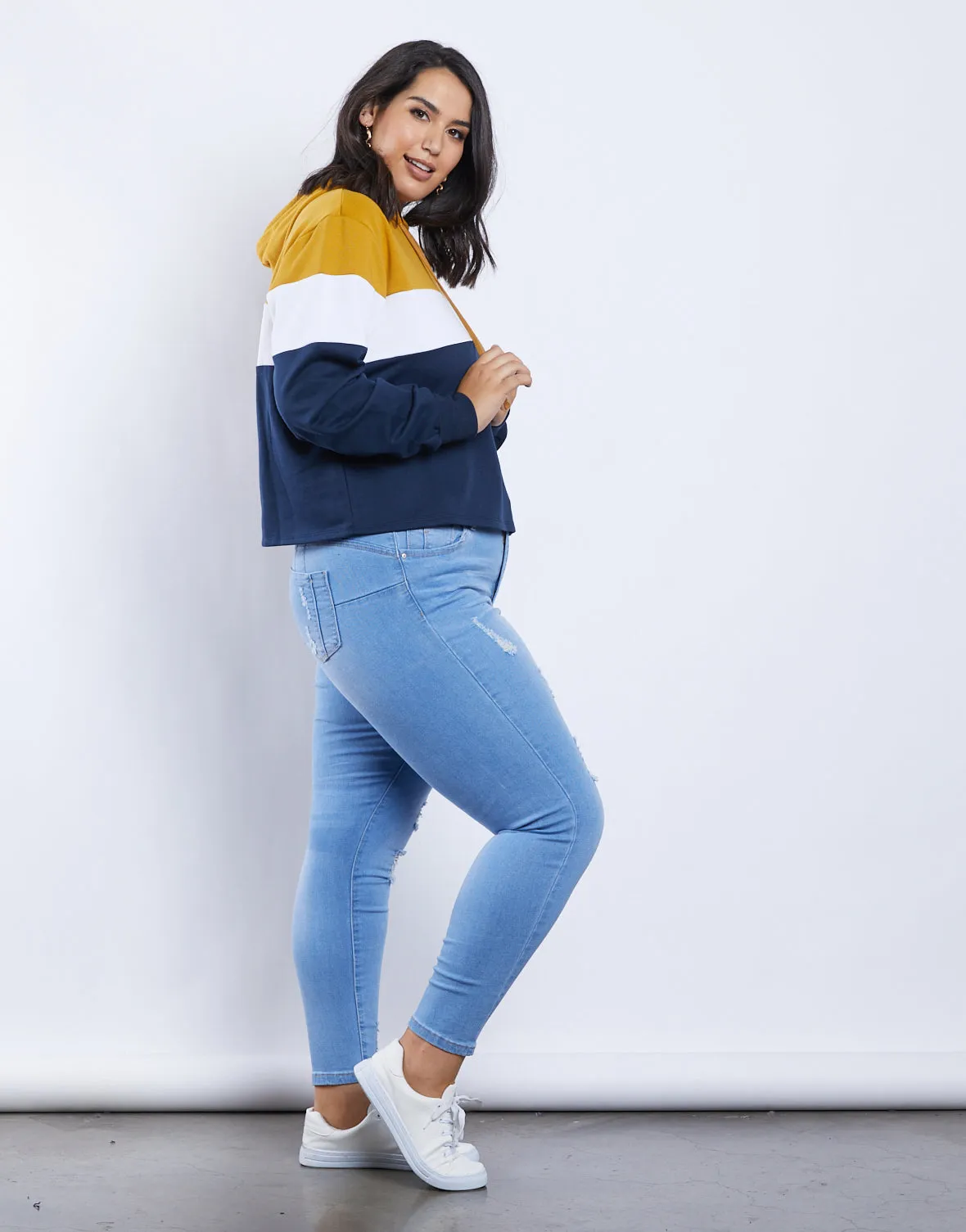 Plus Size Ava Colorblock Hoodie