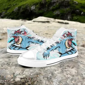 Pokemon Feraligatr Shoes High Top Sneakers for Kids and Adults