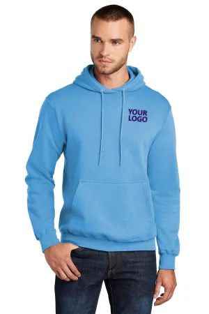 Port & Company Core Fleece Customized Hoodies, Aquatic Blue