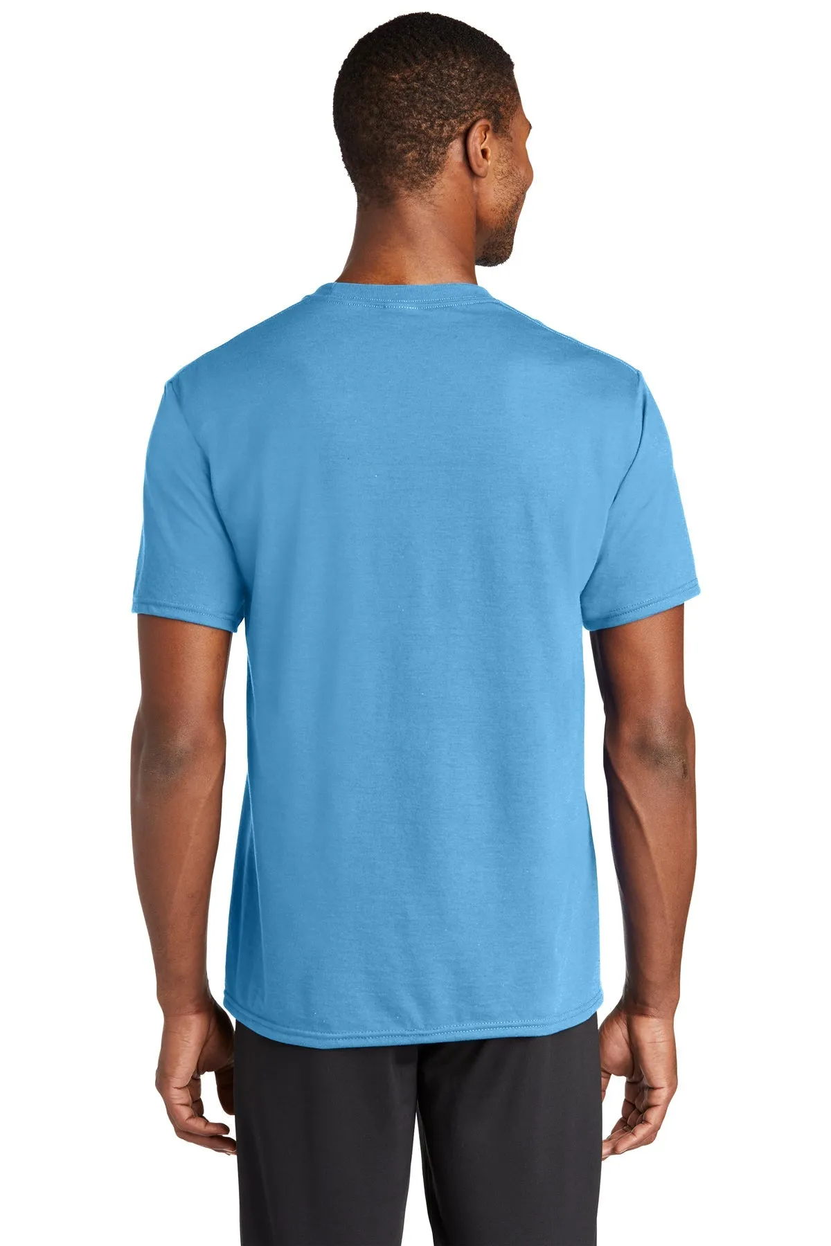 Port & Company Performance Branded Blend Tee's, Aquatic Blue