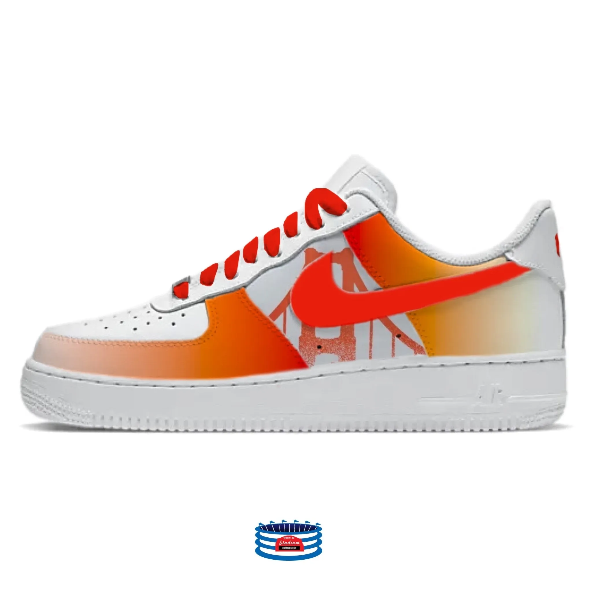 "San Francisco" Nike Air Force 1 Low Shoes by Stadium Custom Kicks