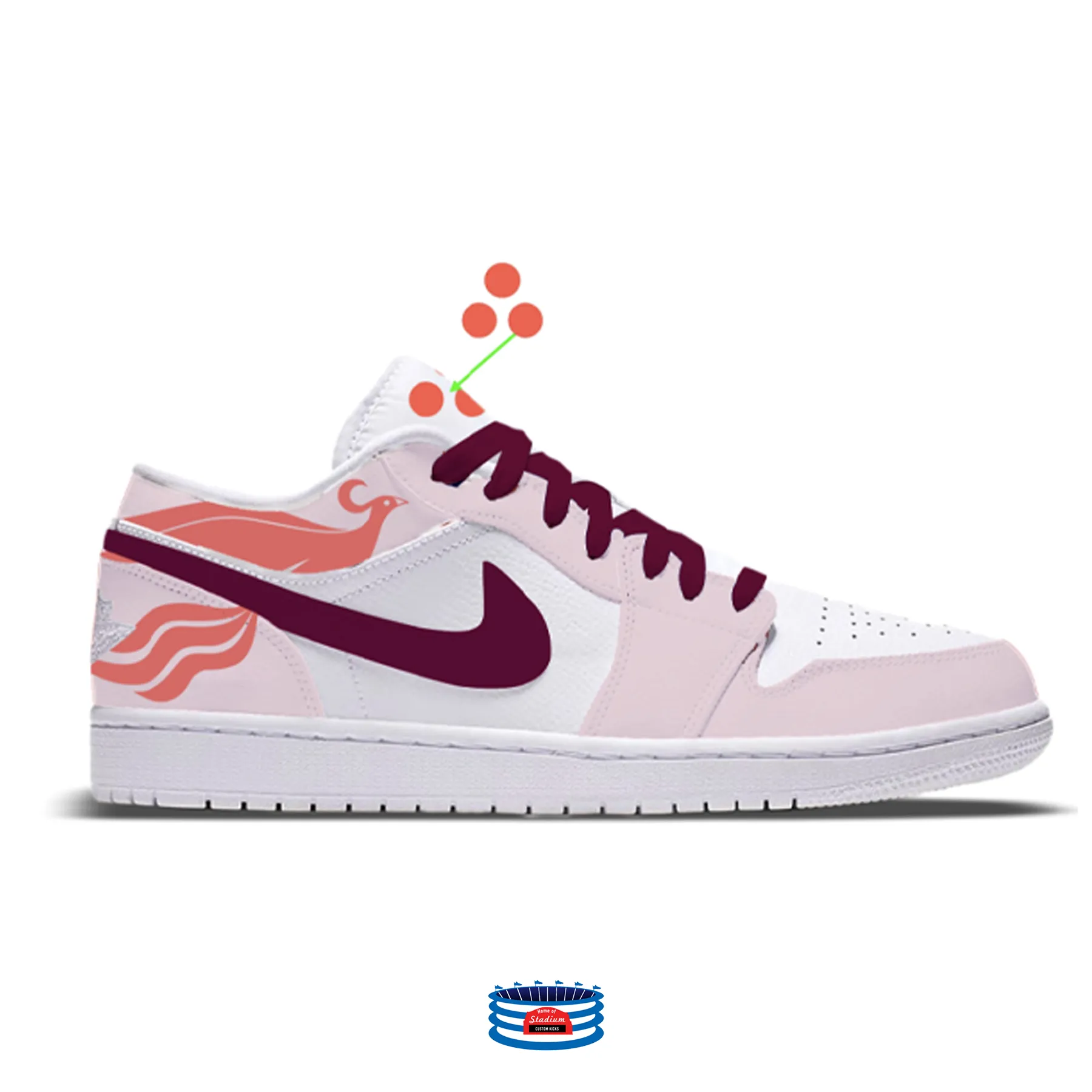 "The Outbound Risings" Jordan 1 Low Shoes