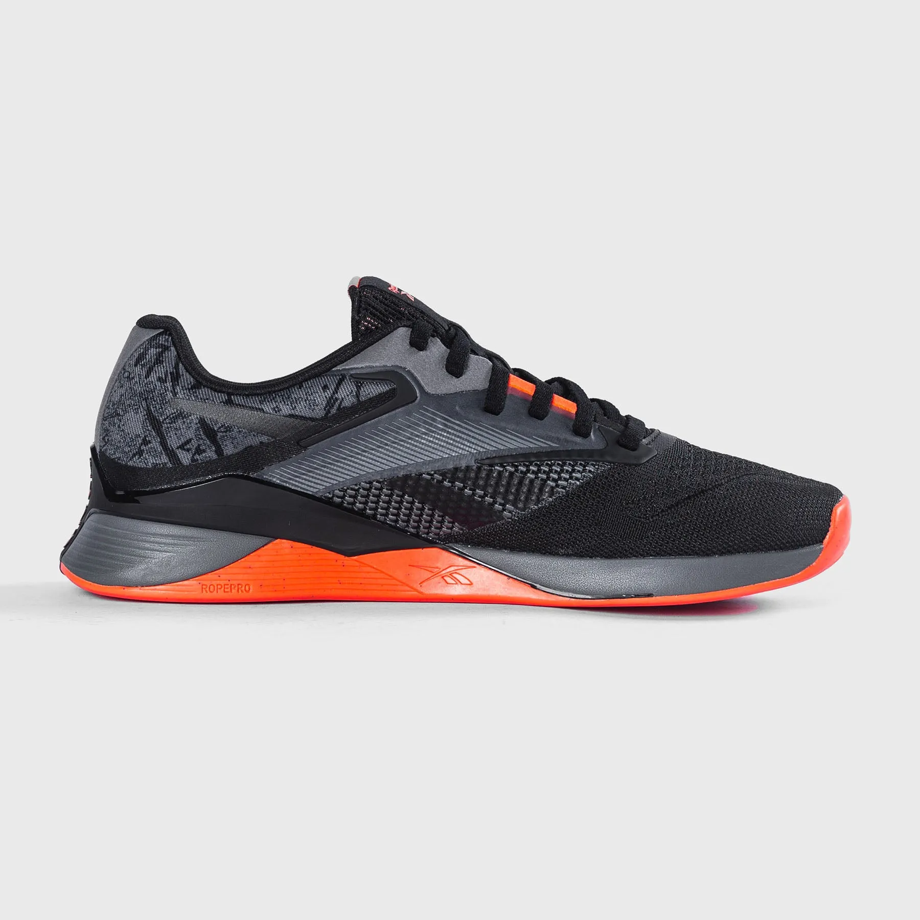 REEBOK - NANO X4 - PURE GREY/BLACK/ORANGE FLARE