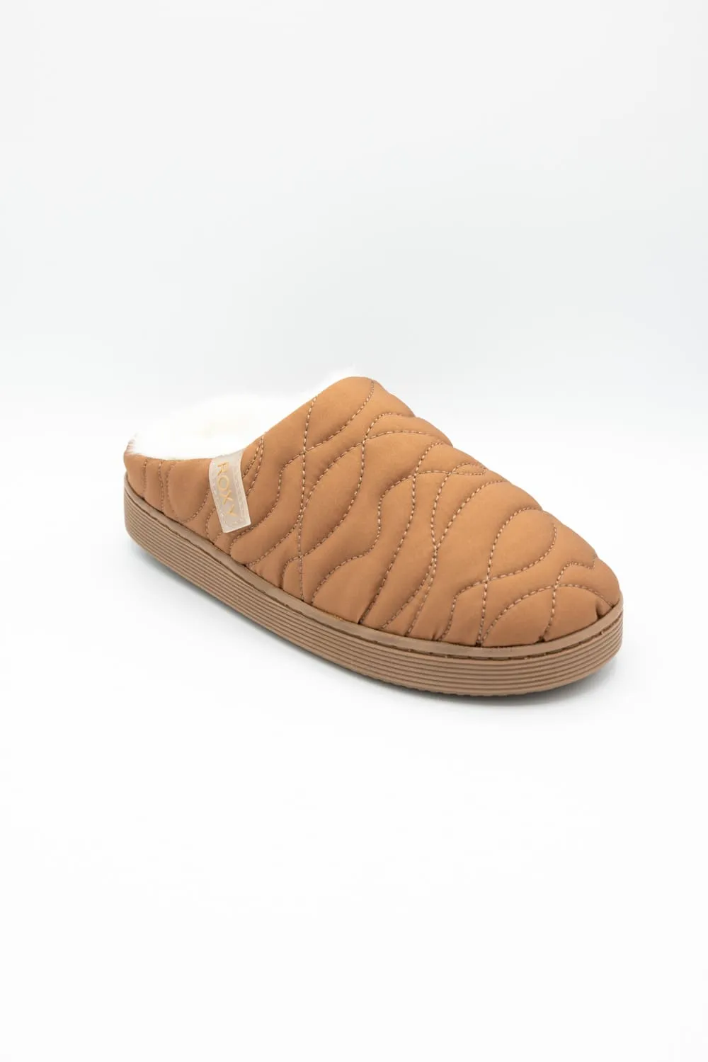 Roxy Jasper Quilted Slipper for Women in Tan | 13872626-236