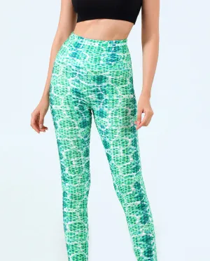 SA315 - Tie-dye print yoga pants