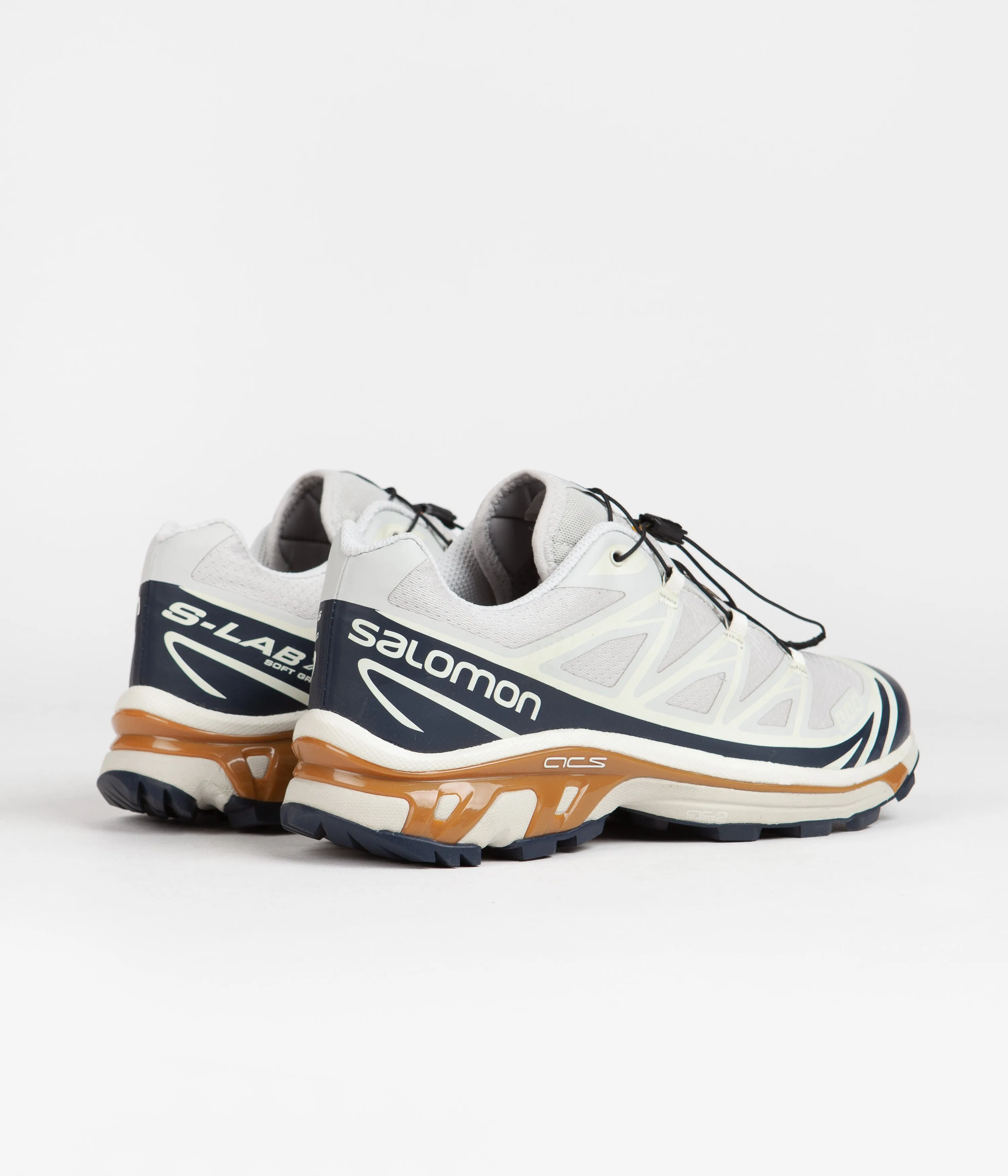 Salomon XT-6 Shoes - Lunar Rock / Dark Sapphire / Rubber