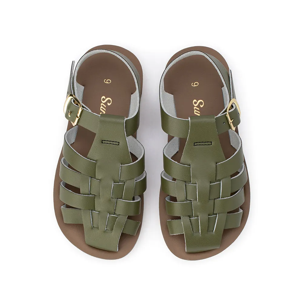 Salt Water Sun San Sailor Childs Sandal - Olive