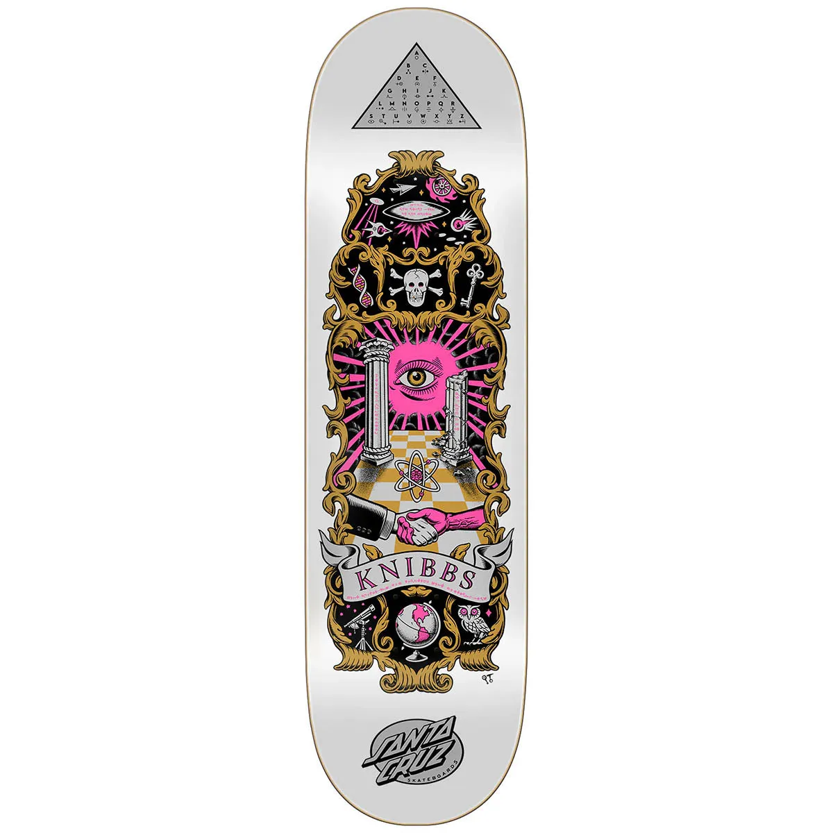 Santa Cruz - Jereme Knibbs Cryptic 8.5 Skateboard Deck