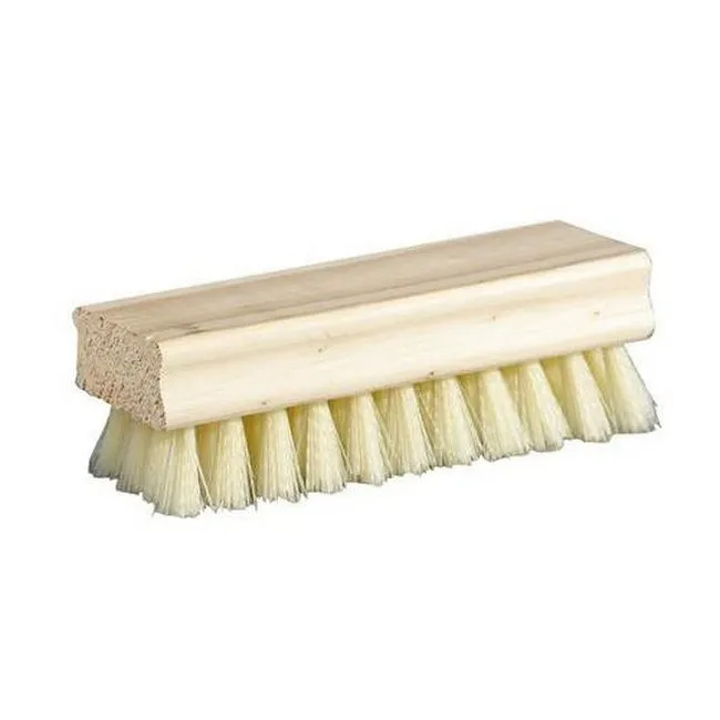 Shoe Brush 4 Row Square White