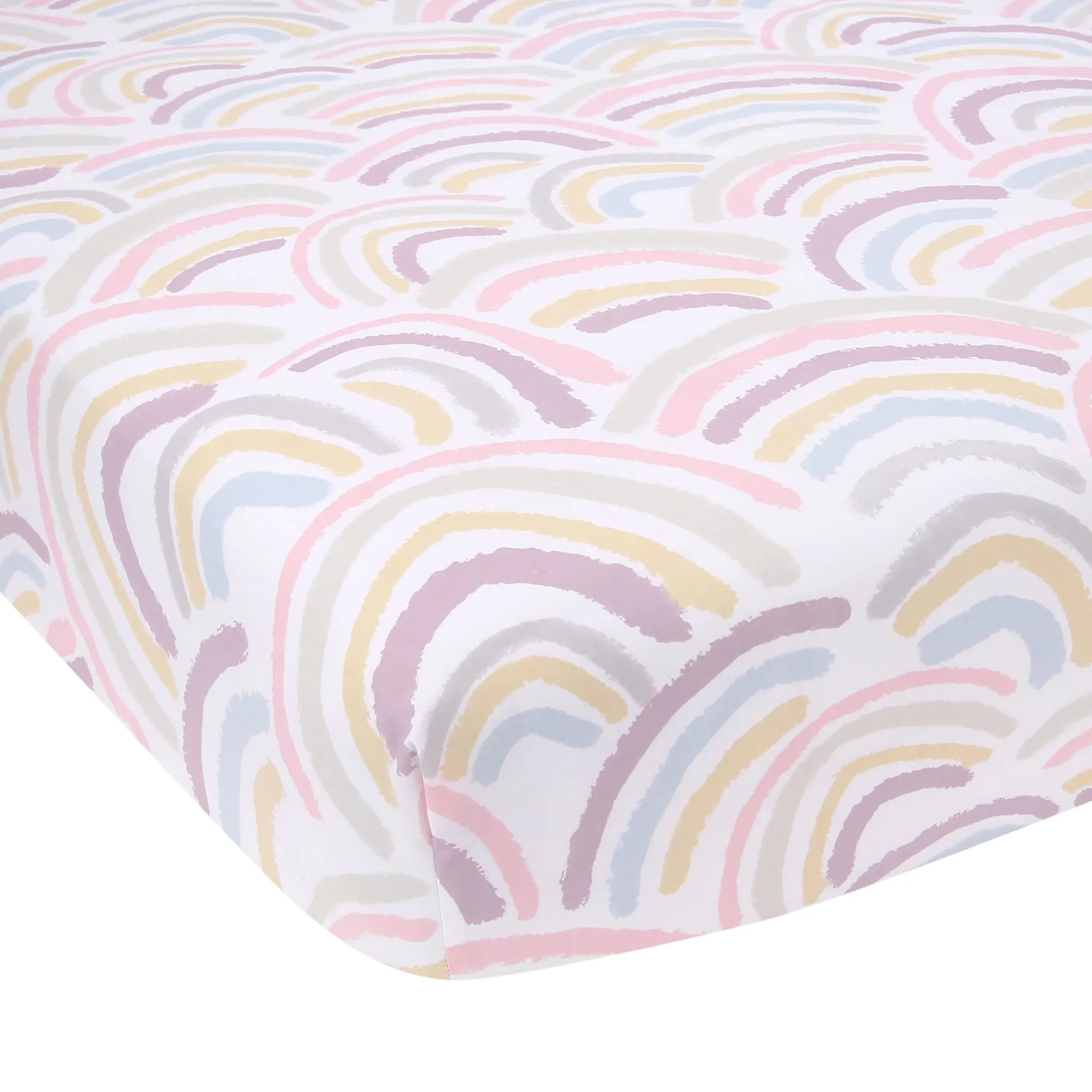 Signature Rainbow Organic Cotton Fitted Crib Sheet