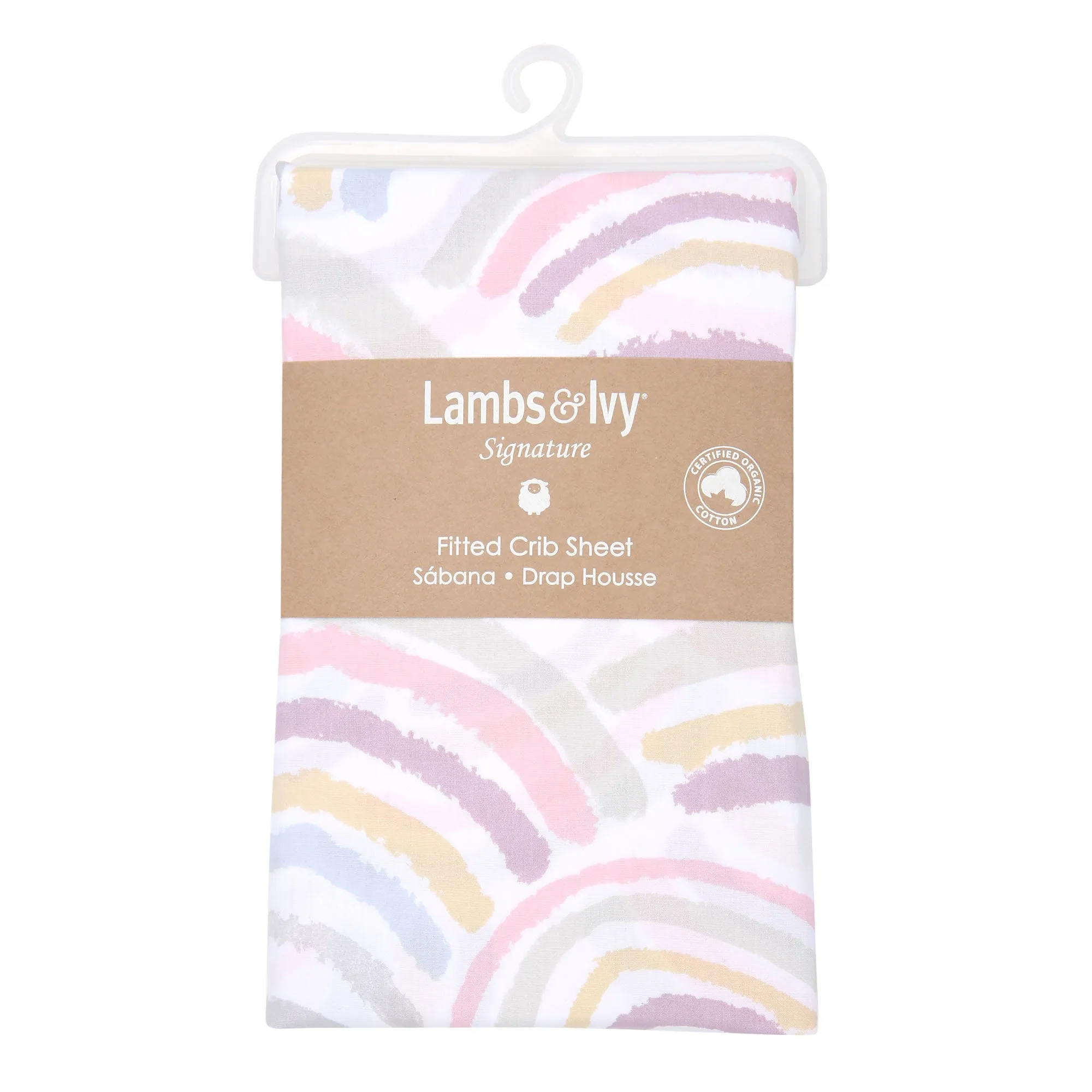 Signature Rainbow Organic Cotton Fitted Crib Sheet