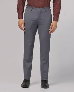 Slim Comfort B-95 Formal Charcoal Textured Trouser - Scout