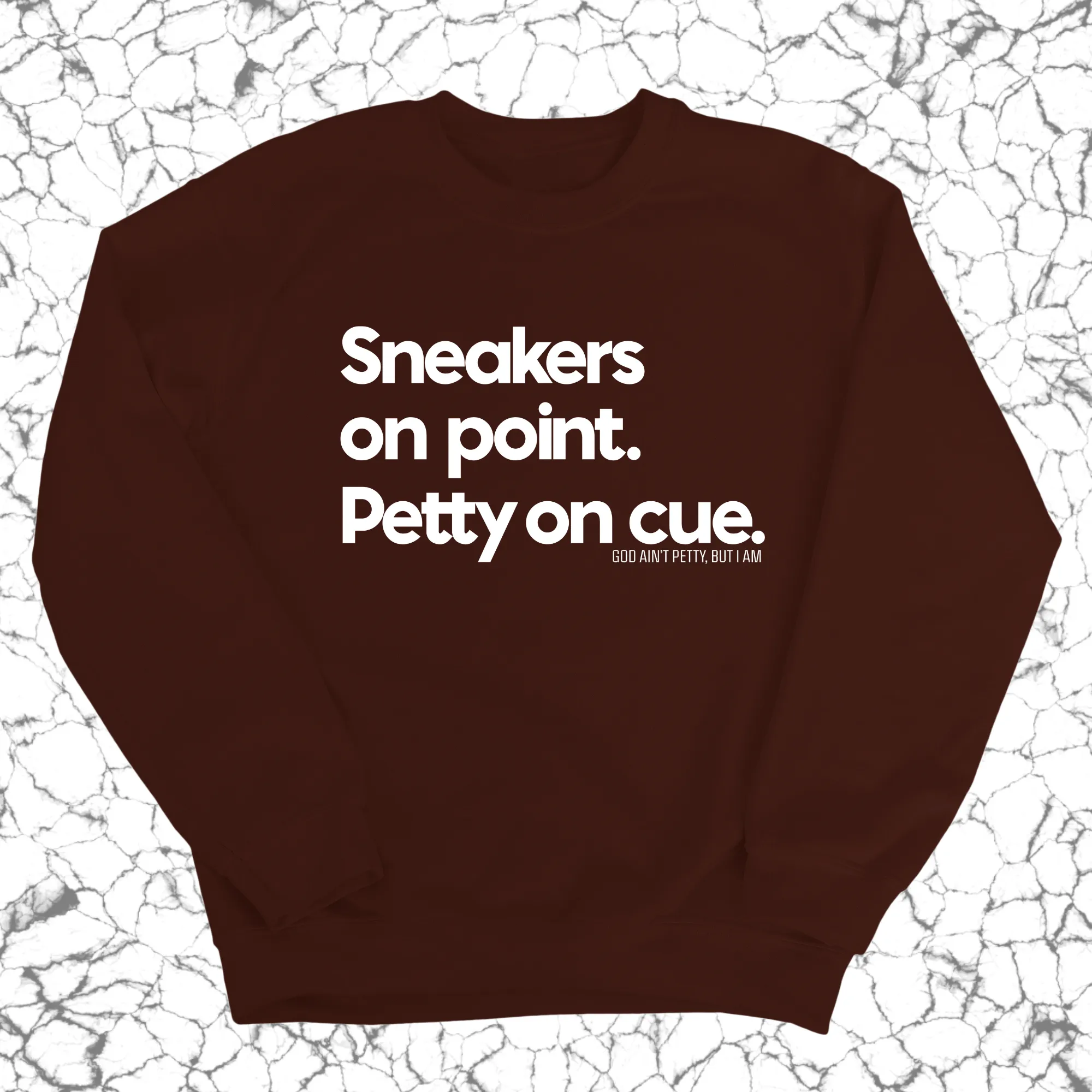 Sneakers on point. Petty On Cue Unisex Sweatshirt