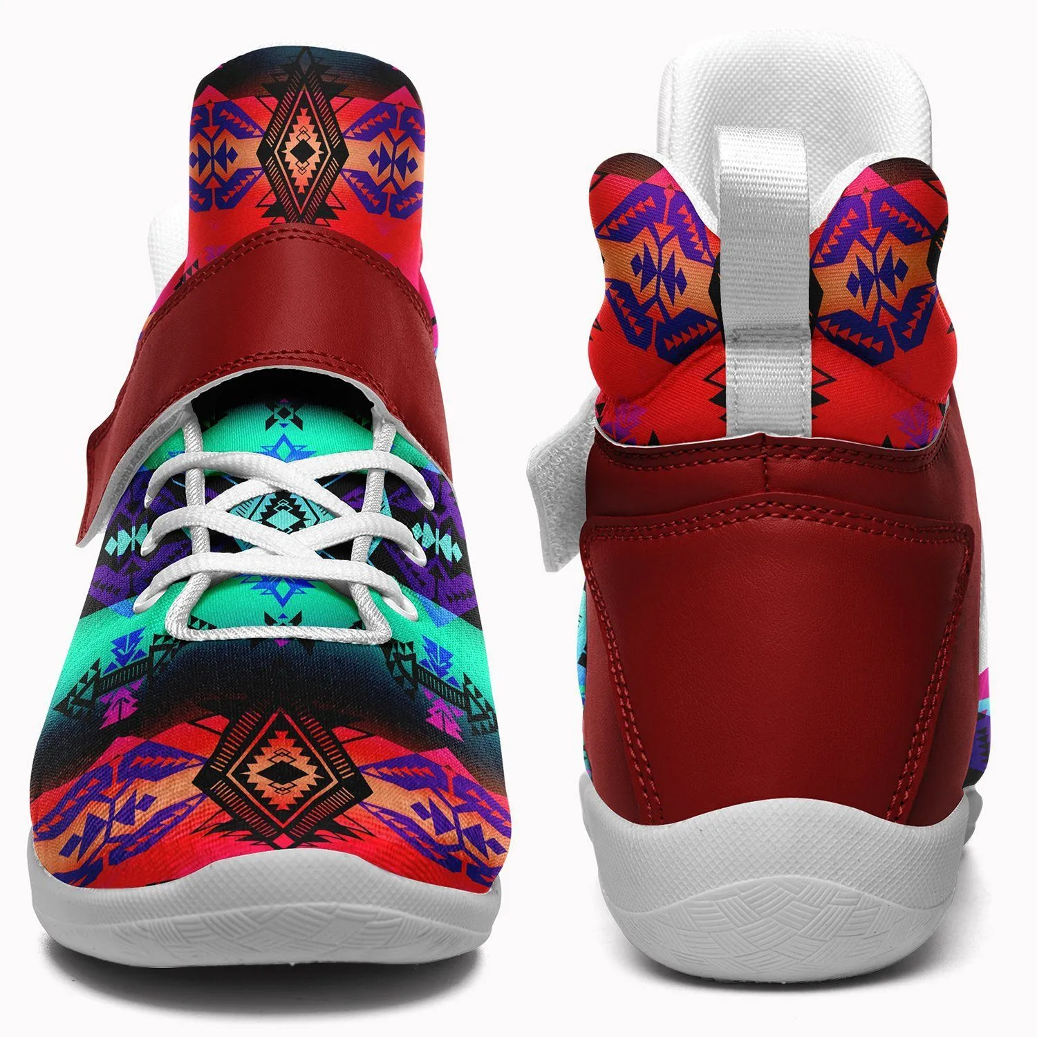 Sovereign Nation Sunrise Ipottaa Basketball / Sport High Top Shoes - White Sole