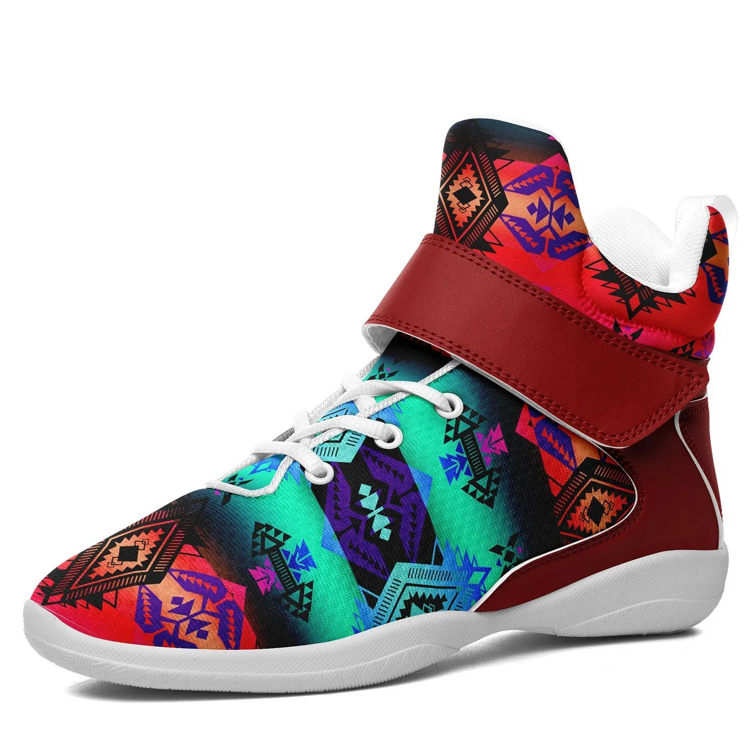 Sovereign Nation Sunrise Ipottaa Basketball / Sport High Top Shoes - White Sole