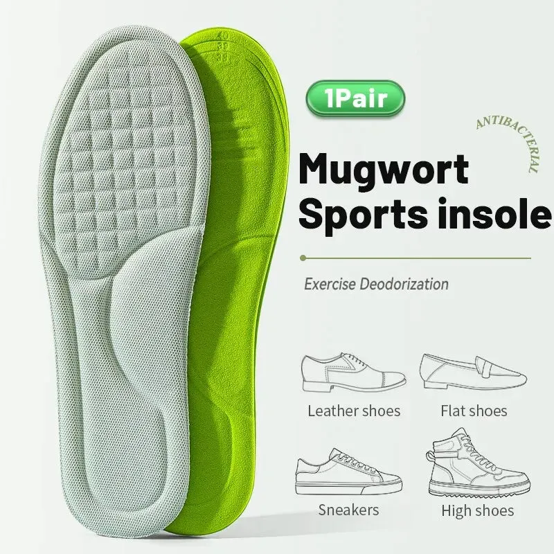 Sports Insoles for Shoes – 5D Massage Memory Foam Cushion for Shock Absorption & Breathable Comfort