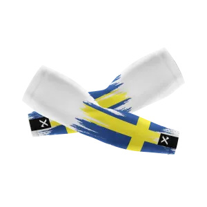 Sweden Splash White Arm Sleeves