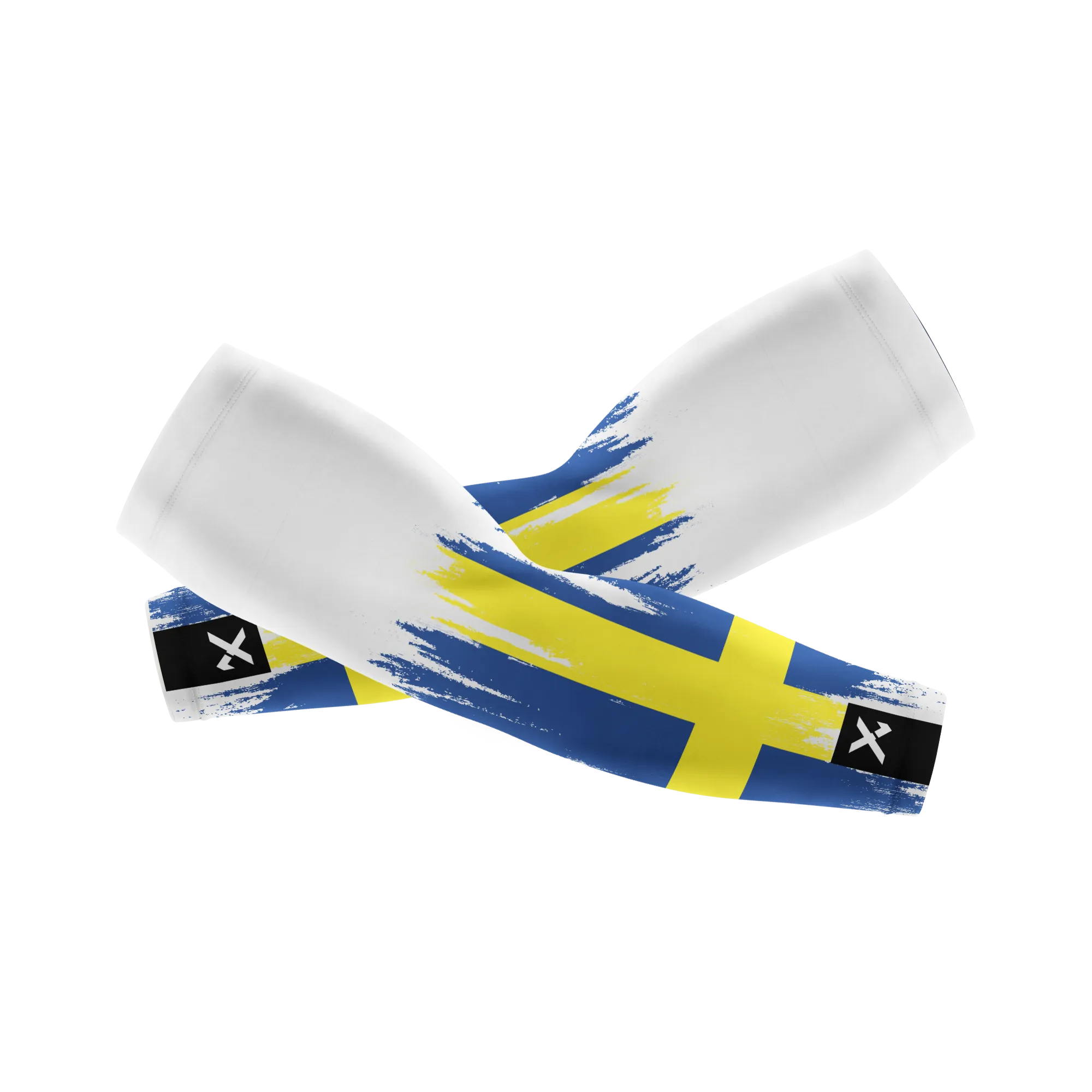 Sweden Splash White Arm Sleeves