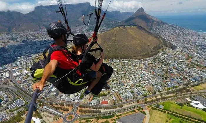 Tandem Paragliding Flight with Skywings Paragliding