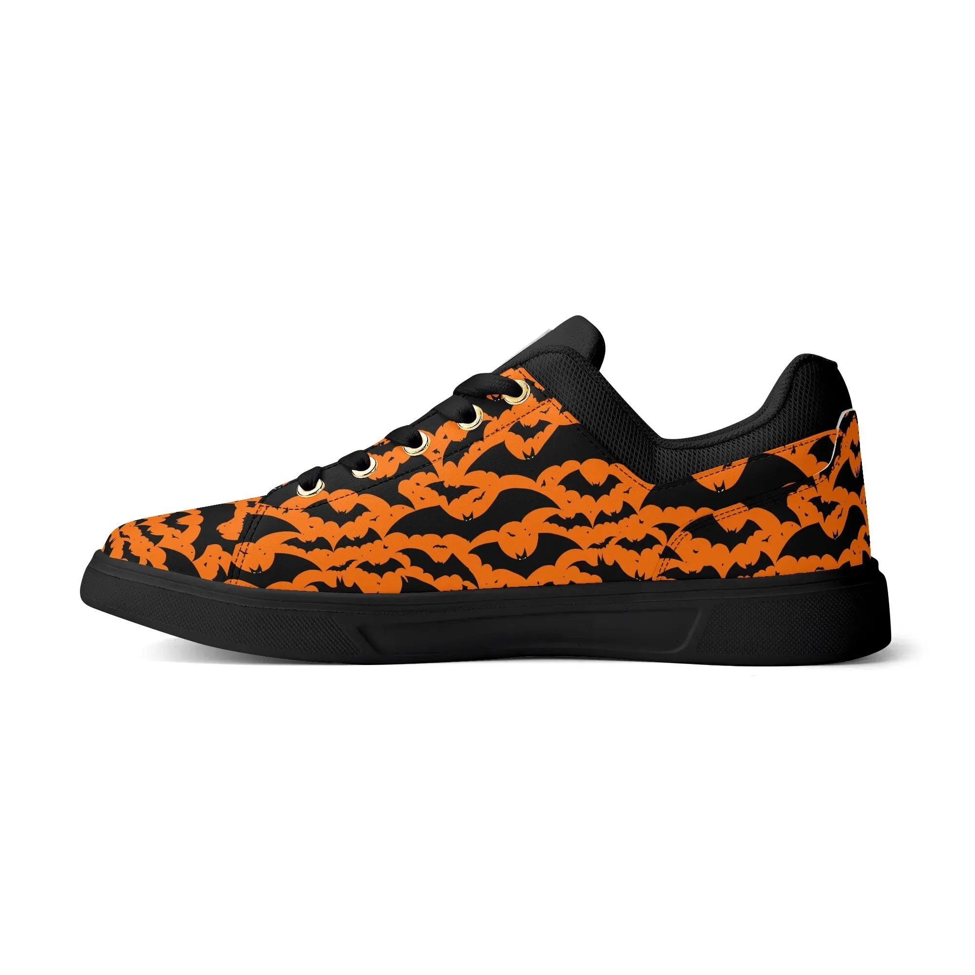 Unisex Halloween Bats Lightweight Brand Low Top Mesh Shoes