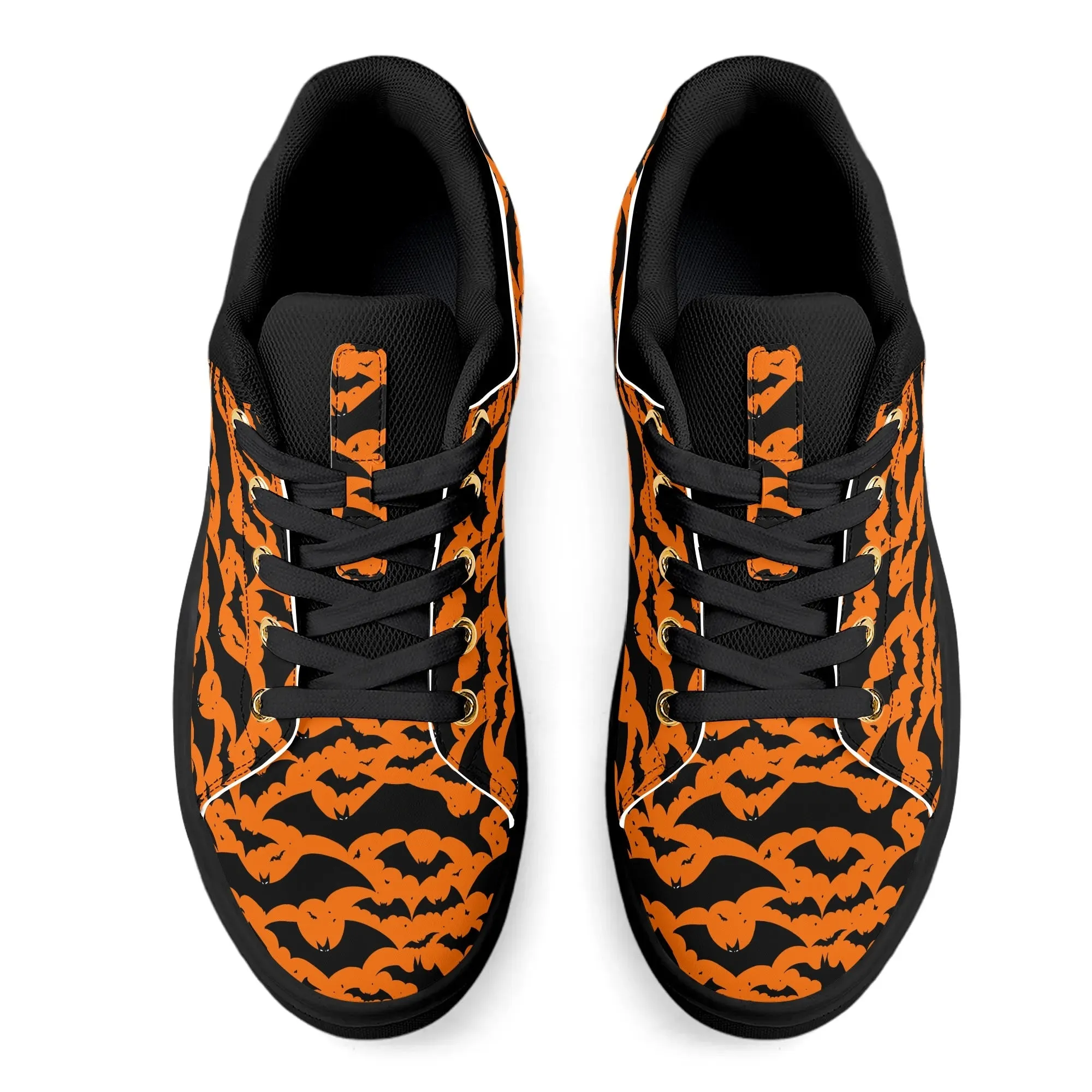 Unisex Halloween Bats Lightweight Brand Low Top Mesh Shoes