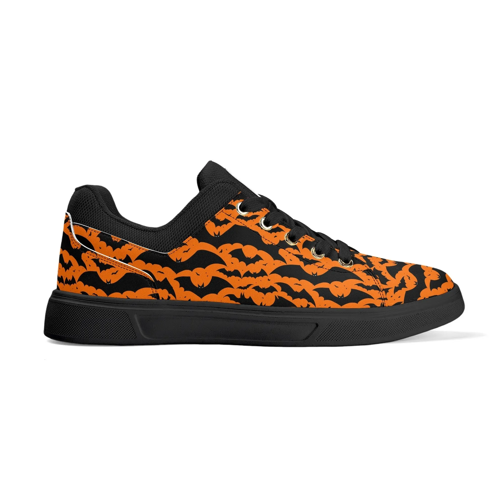 Unisex Halloween Bats Lightweight Brand Low Top Mesh Shoes