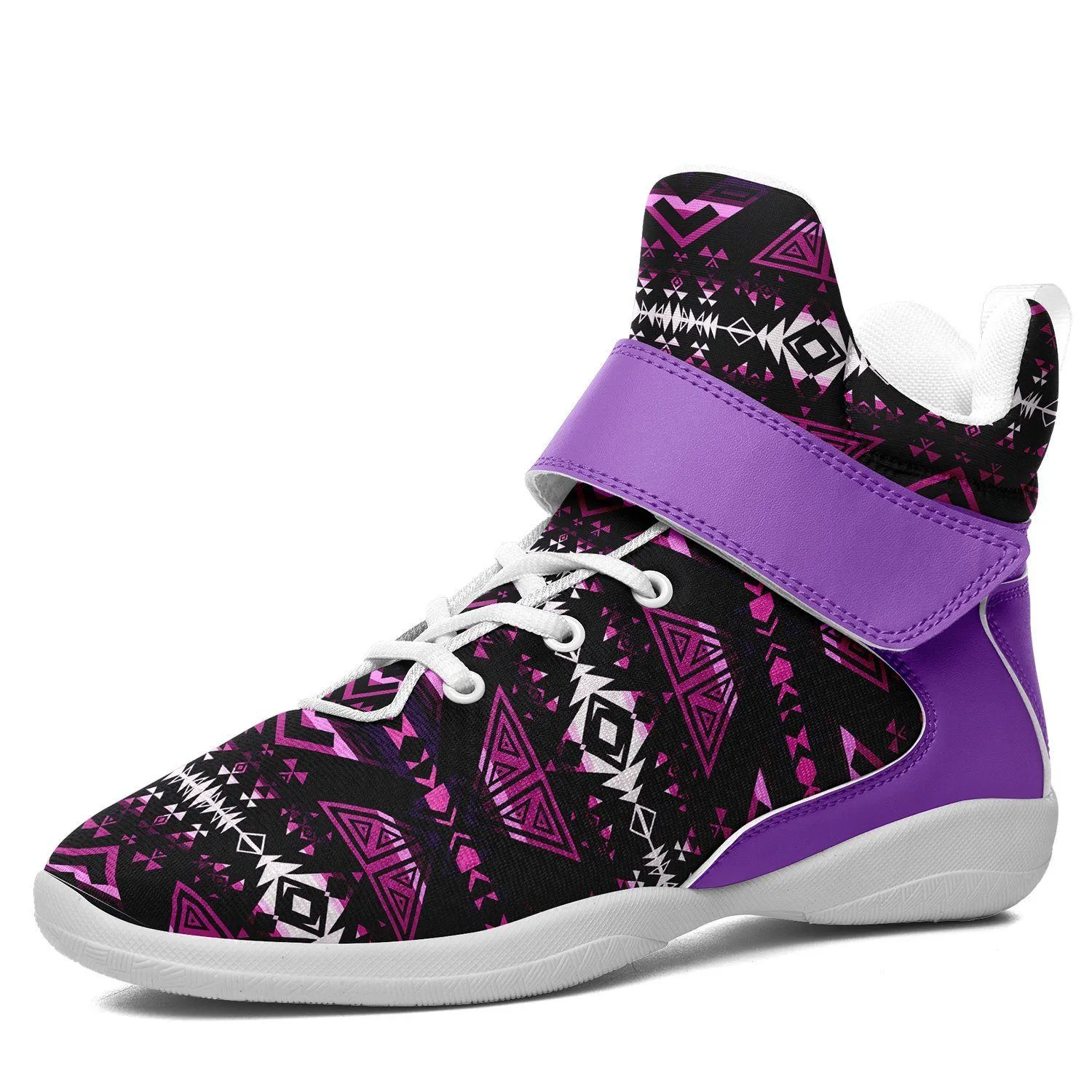 Upstream Expedition Moonlight Shadows Ipottaa Basketball / Sport High Top Shoes - White Sole