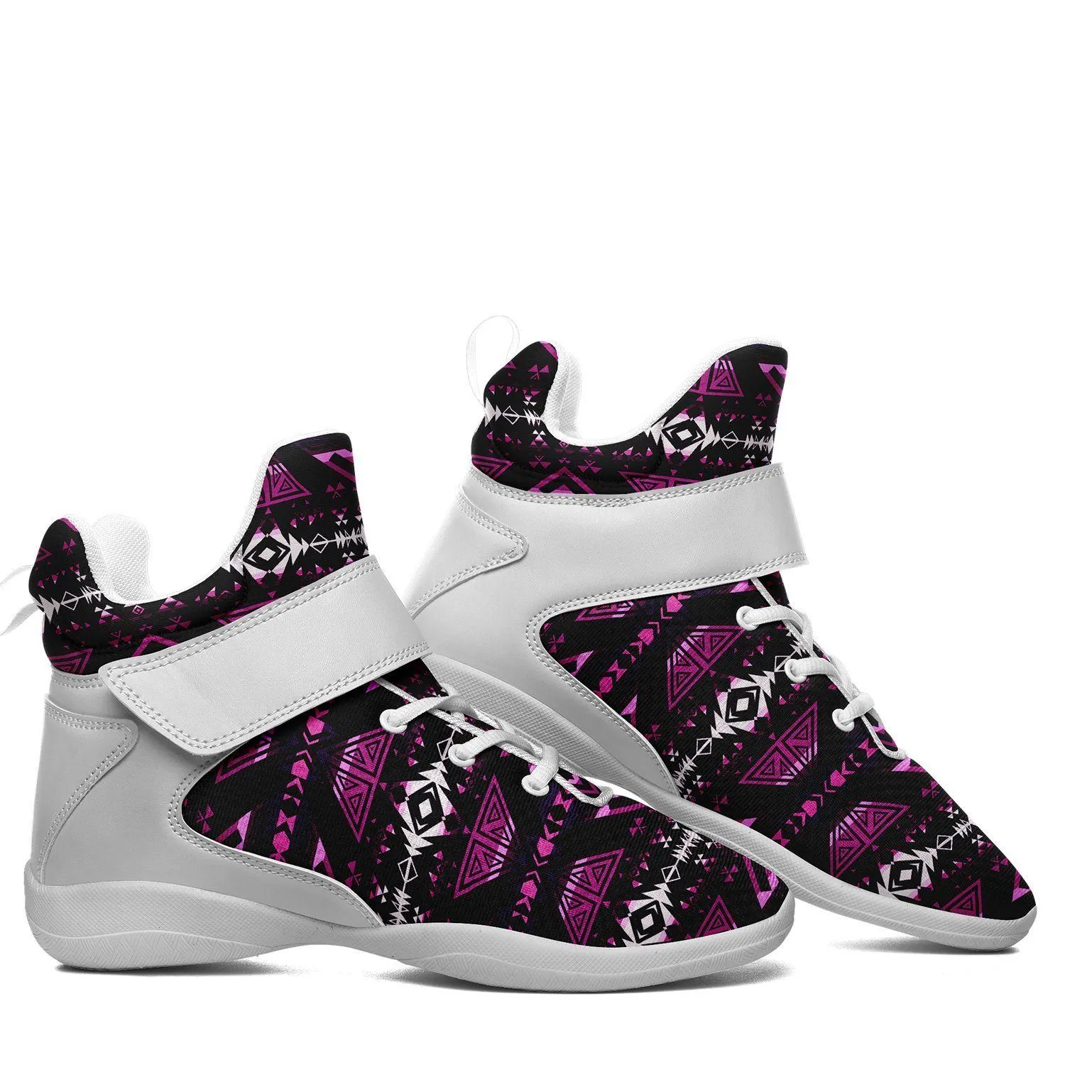 Upstream Expedition Moonlight Shadows Ipottaa Basketball / Sport High Top Shoes - White Sole