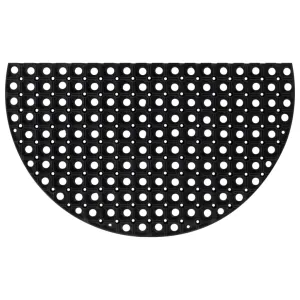 vidaXL Door Mat Half Round 45x75 cm Rubber