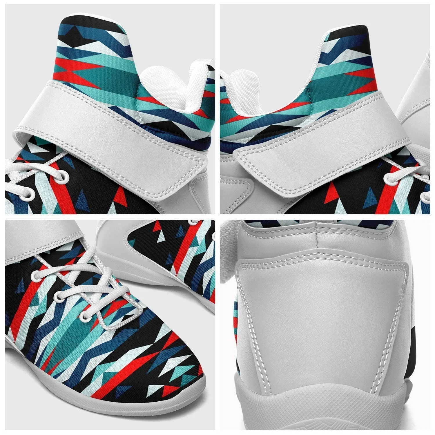 Visions of Peaceful Nights Ipottaa Basketball / Sport High Top Shoes - White Sole