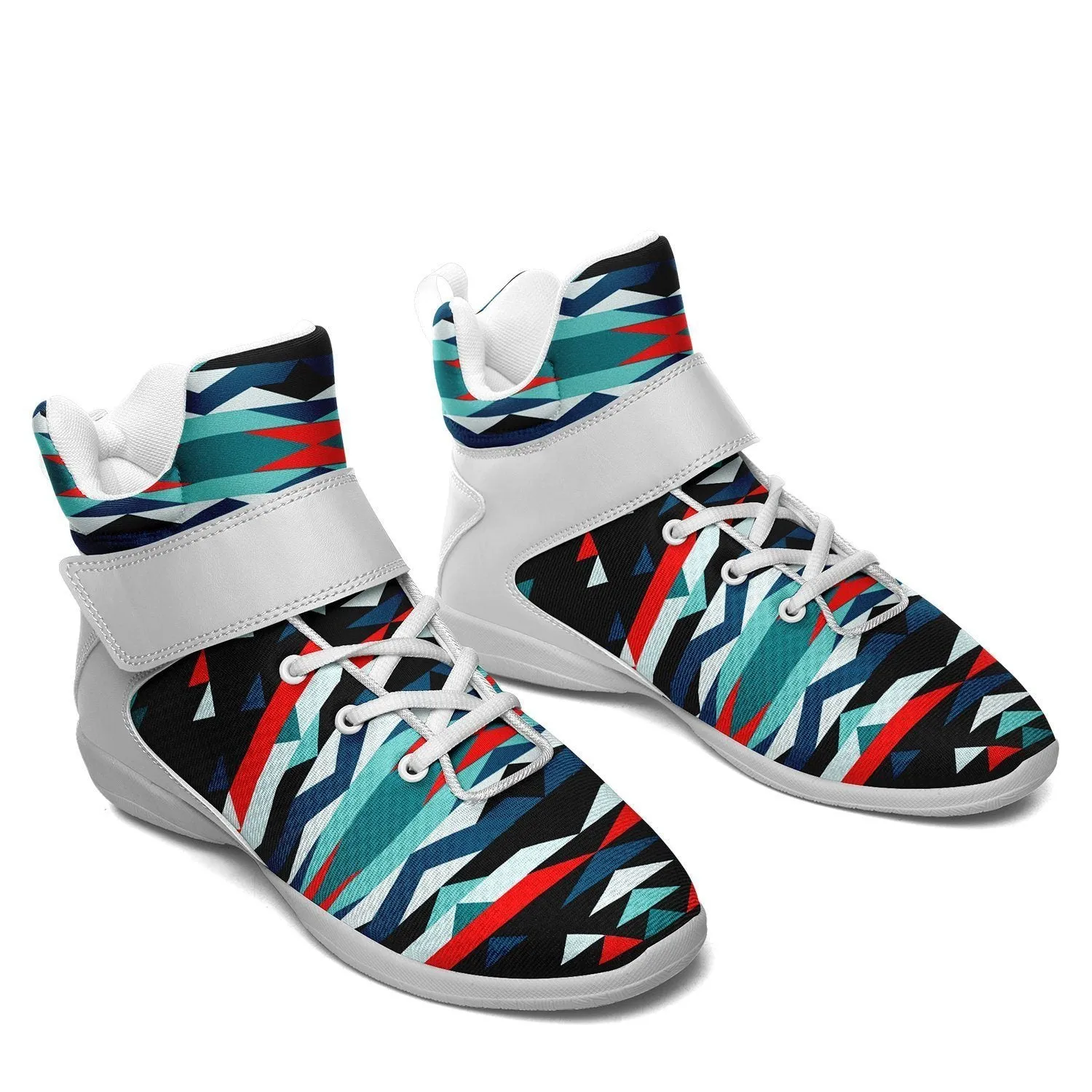 Visions of Peaceful Nights Ipottaa Basketball / Sport High Top Shoes - White Sole