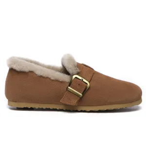 Women Suede Sheepskin Lined Loafer