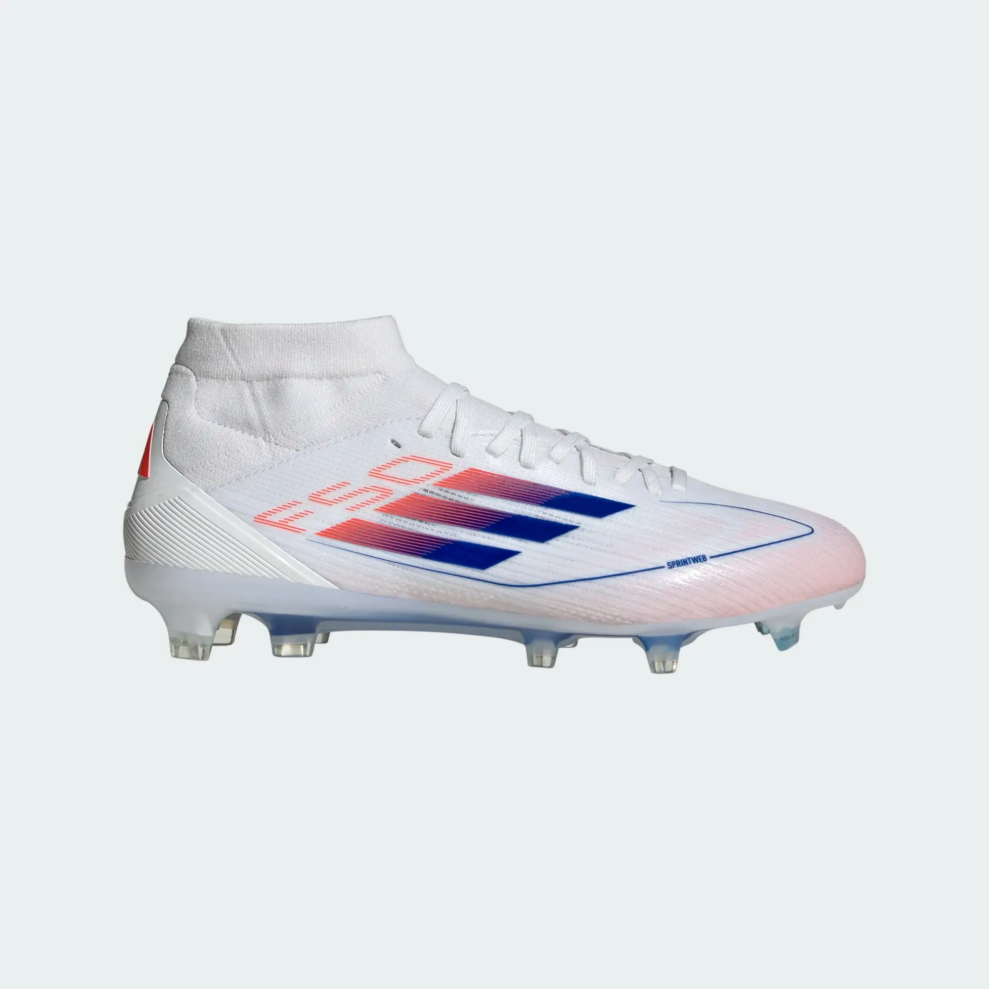 Womens F50 PRO MID FG W FTWWHT/LUCBLU/SOLRED