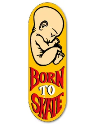 Yellowood Fingerboard Deck - Born to Skate II